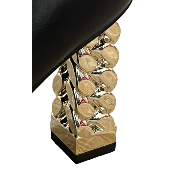 NEW WHITE HOUSE BLACK MARKET BLACK KELSEA CHAIN HIGH HEEL BOOTIES BOOTS SIZE 6 - Picture 8 of 15